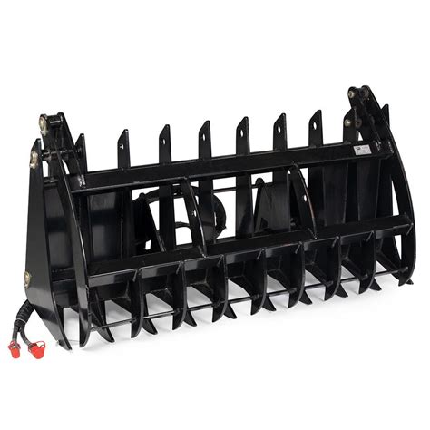 titan attachments root grapple rake universal skid steer|clamshell root grapple rake.